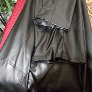 Black leather pants